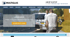 Desktop Screenshot of multiglas.dk