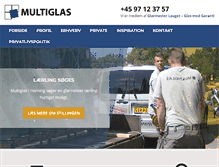 Tablet Screenshot of multiglas.dk
